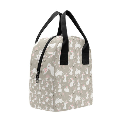 Rabbit Pattern Print Design RB03 Insulated Lunch Bag
