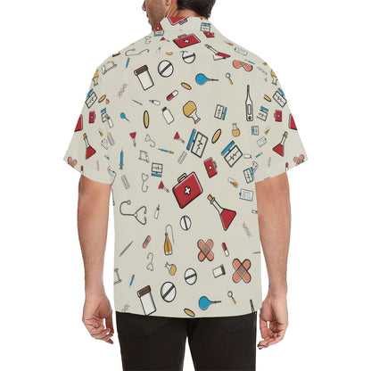 Nurse Pattern Print Design A04 Men's Hawaiian Shirt