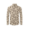 Camping Pattern Print Design 01 Men's Long Sleeve Shirt