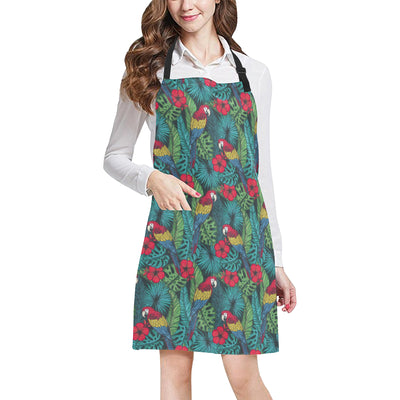 Parrot Pattern Print Design A05 Apron with Pocket