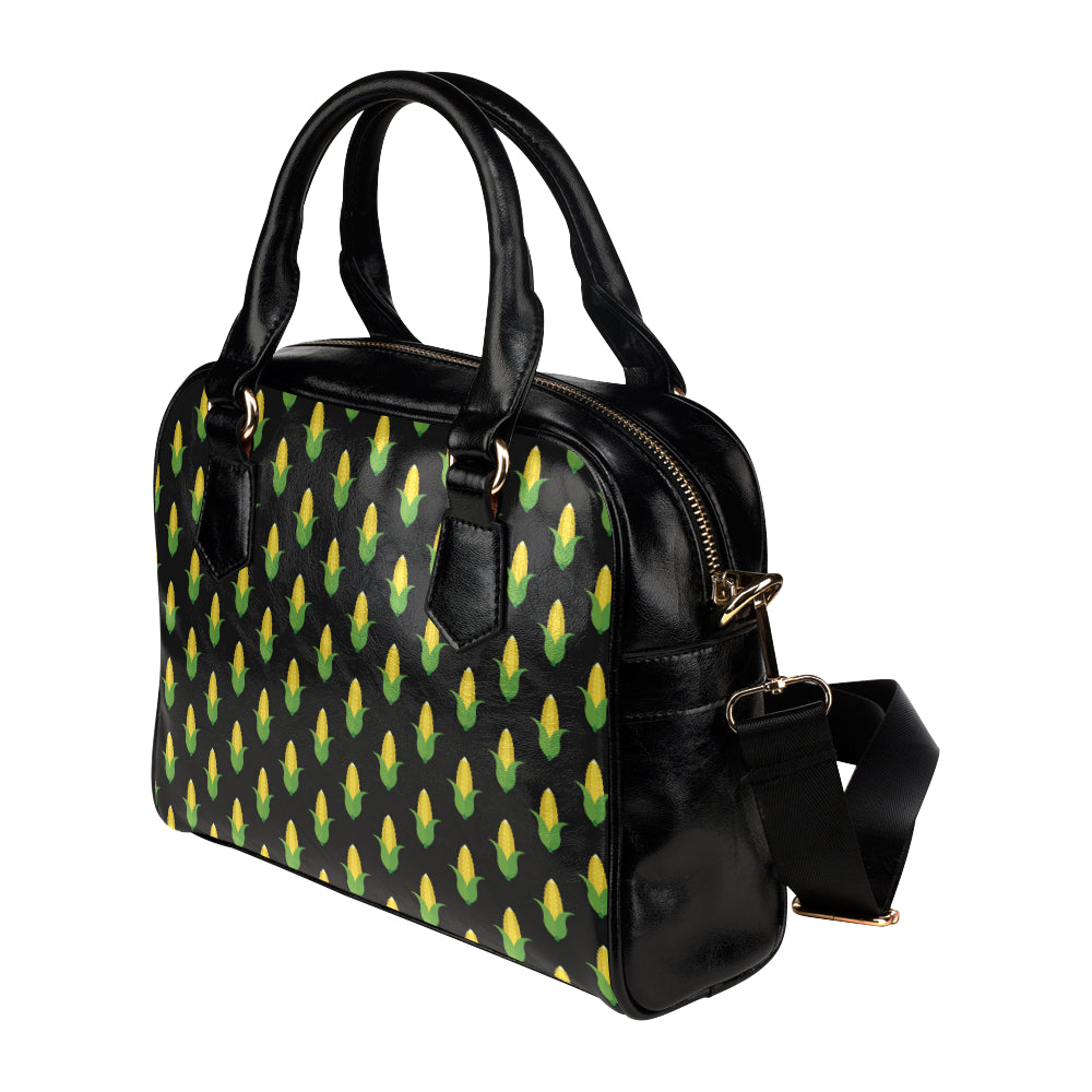 Corn Pattern Print Design 05 Shoulder Handbag