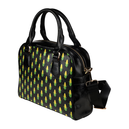 Corn Pattern Print Design 05 Shoulder Handbag