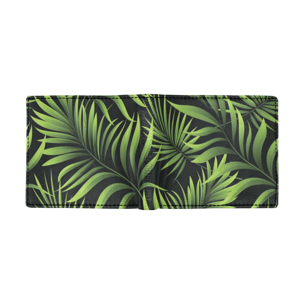Palm Leaves Pattern Print Design PL07 Men's ID Card Wallet