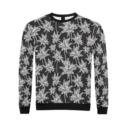 Palm Tree Pattern Print Design PT03 Men Long Sleeve Sweatshirt