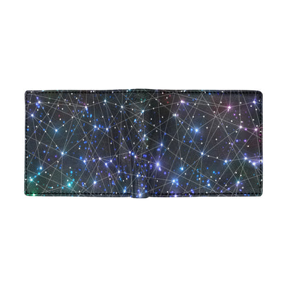 Cosmic Pattern Print Design 01 Men's ID Card Wallet