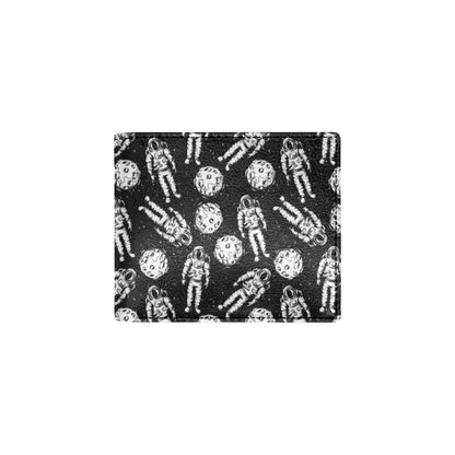 Astronaut Pattern Print Design 03 Men's ID Card Wallet