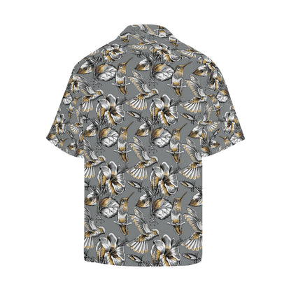 Hummingbird Pattern Print Design 02 Men's Hawaiian Shirt