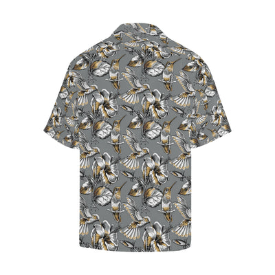 Hummingbird Pattern Print Design 02 Men's Hawaiian Shirt