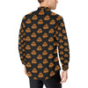 Poop Emoji Pattern Print Design A01 Men's Long Sleeve Shirt