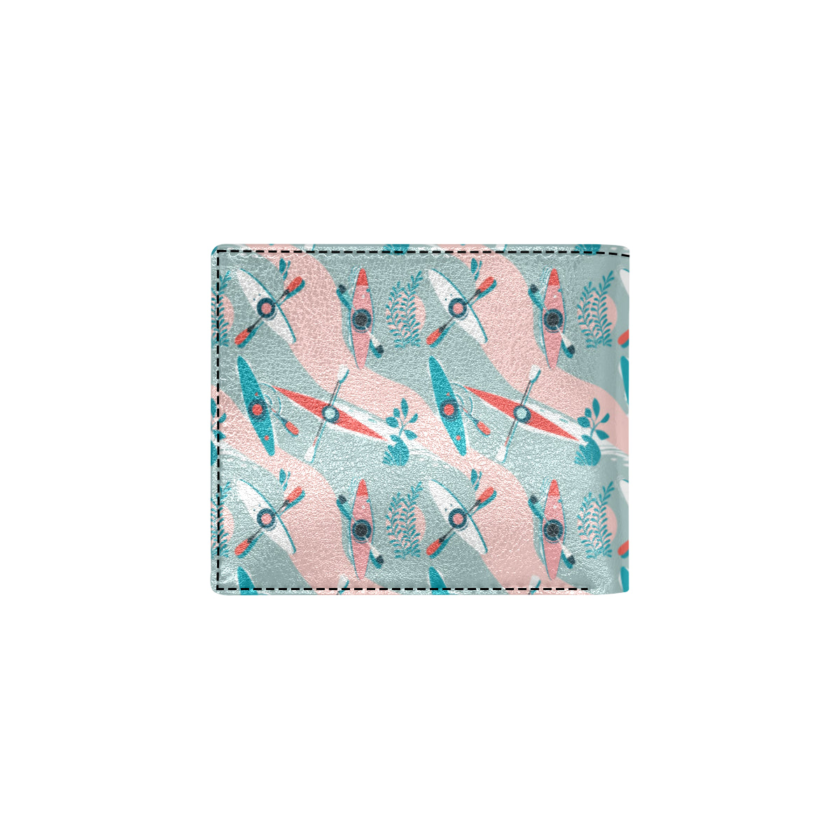 Kayak Pattern Print Design 05 Men's ID Card Wallet