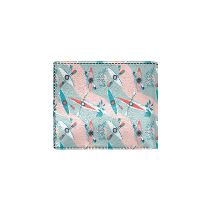 Kayak Pattern Print Design 05 Men's ID Card Wallet
