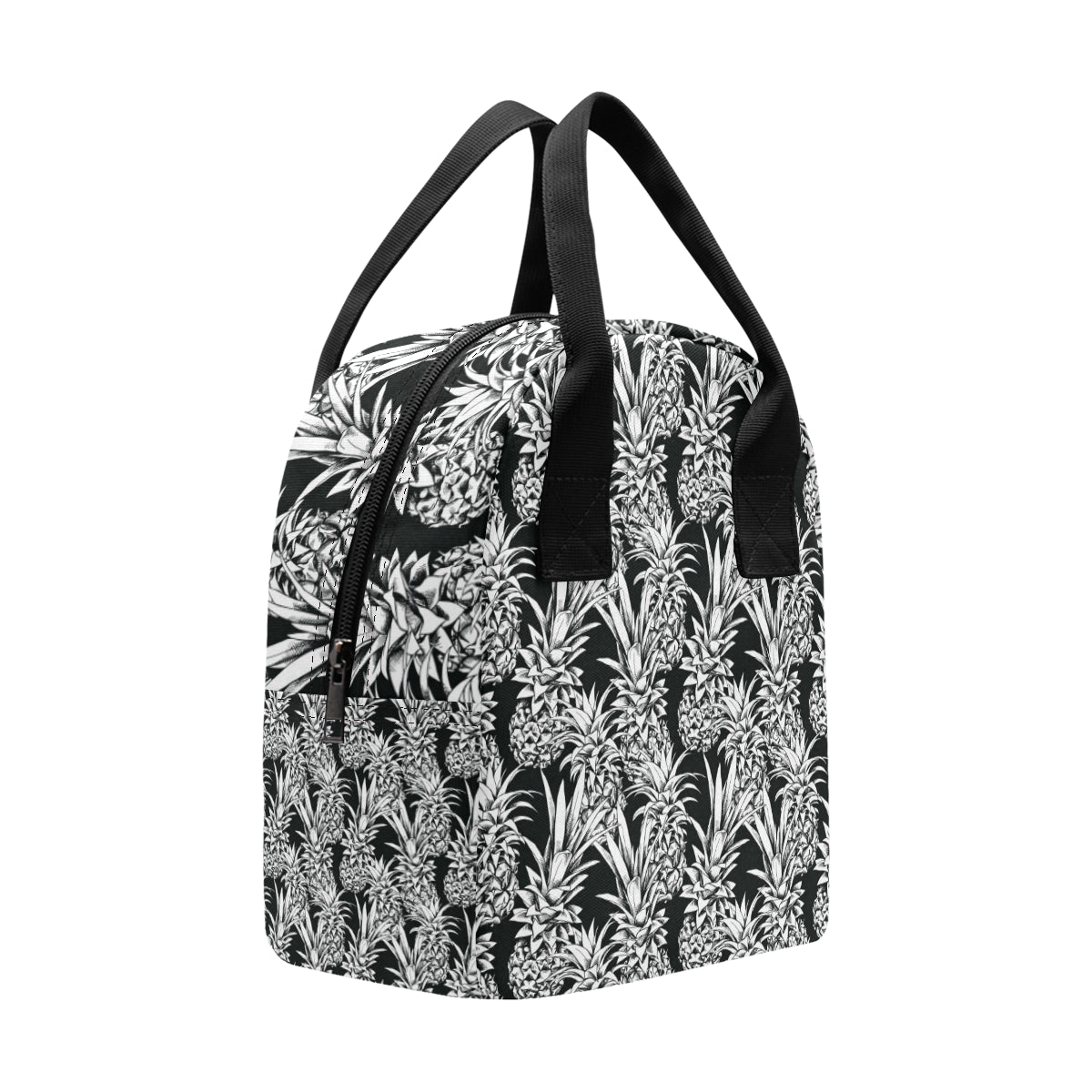 Pineapple Pattern Print Design PP08 Insulated Lunch Bag