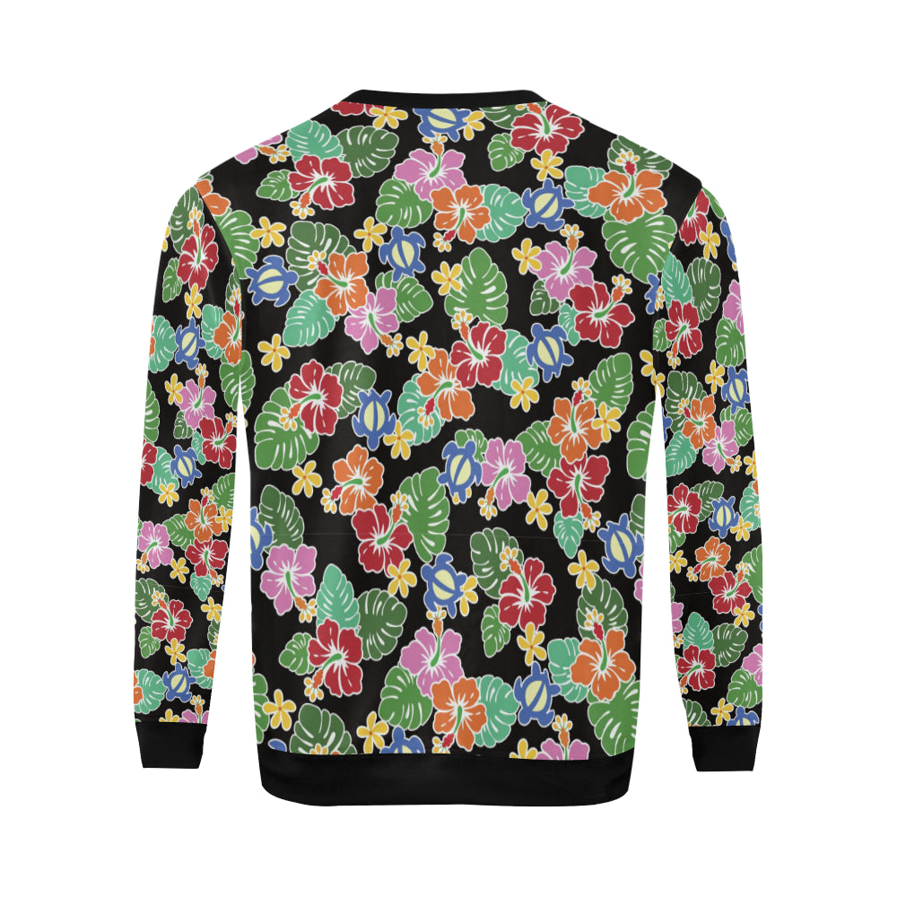 Hawaiian Themed Pattern Print Design H010 Men Long Sleeve Sweatshirt