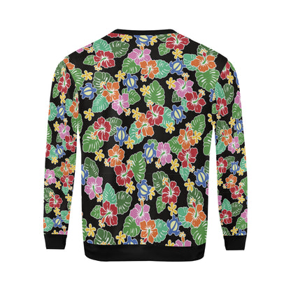 Hawaiian Themed Pattern Print Design H010 Men Long Sleeve Sweatshirt