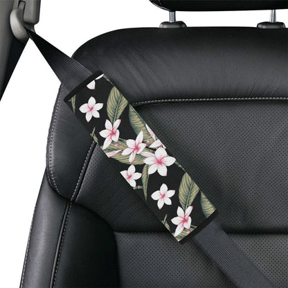 Plumeria Pattern Print Design PM021 Car Seat Belt Cover