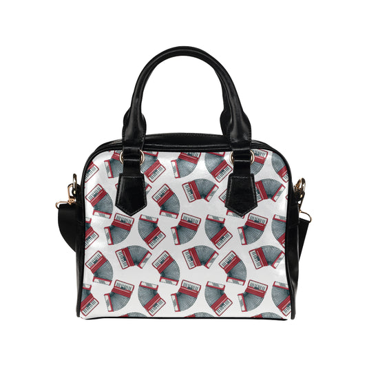 Accordion Pattern Print Design 03 Shoulder Handbag