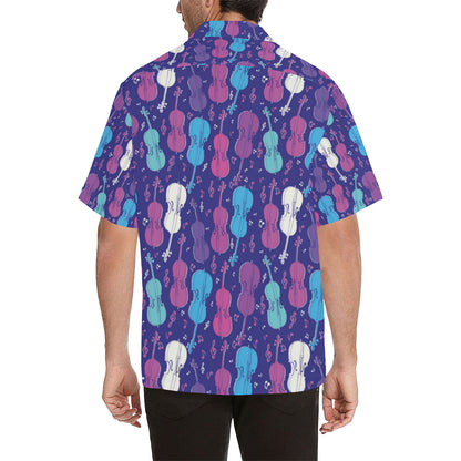 Cello Pattern Print Design 01 Men's Hawaiian Shirt