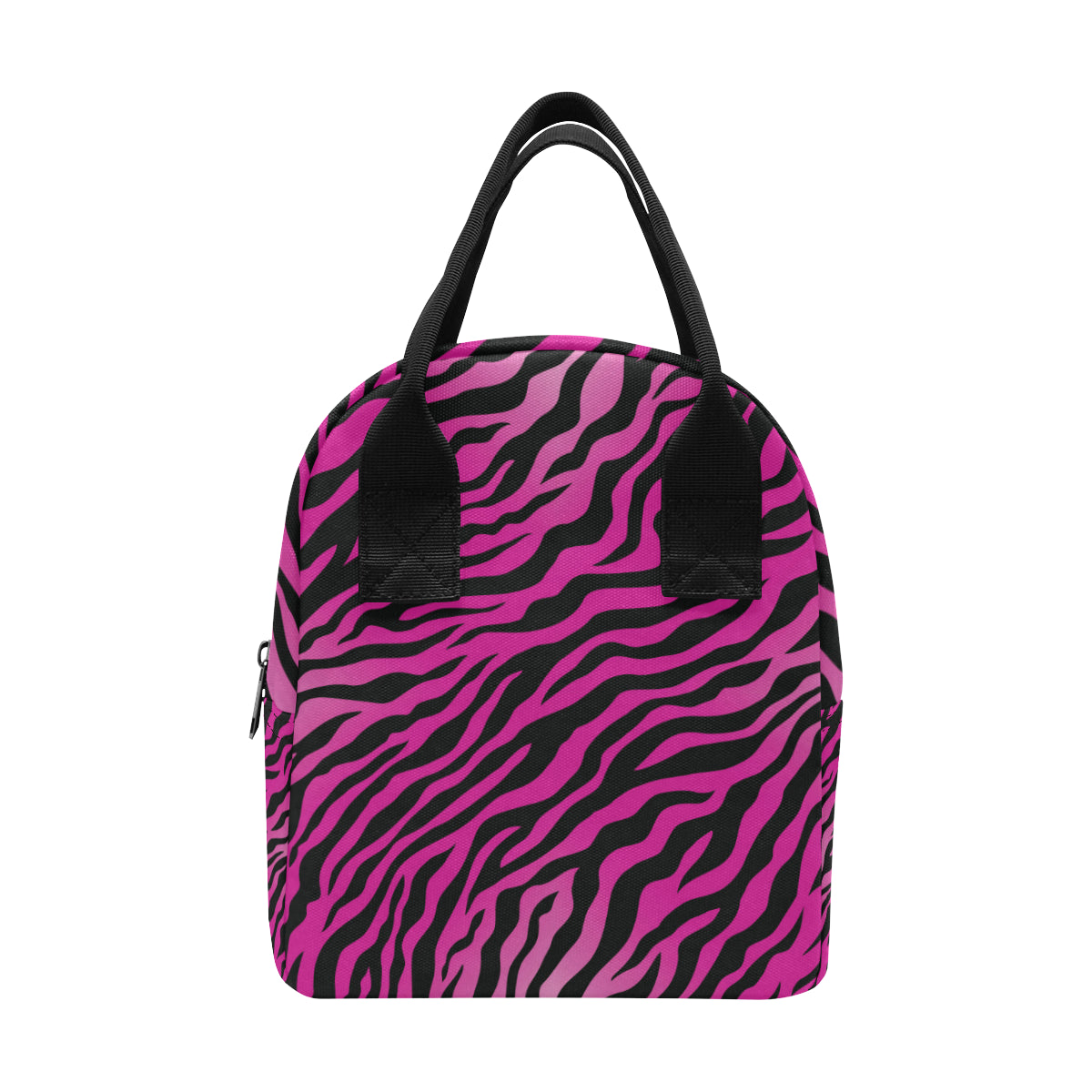 Pink Zebra Insulated Lunch Bag