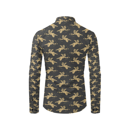 Cupid Pattern Print Design 02 Men's Long Sleeve Shirt