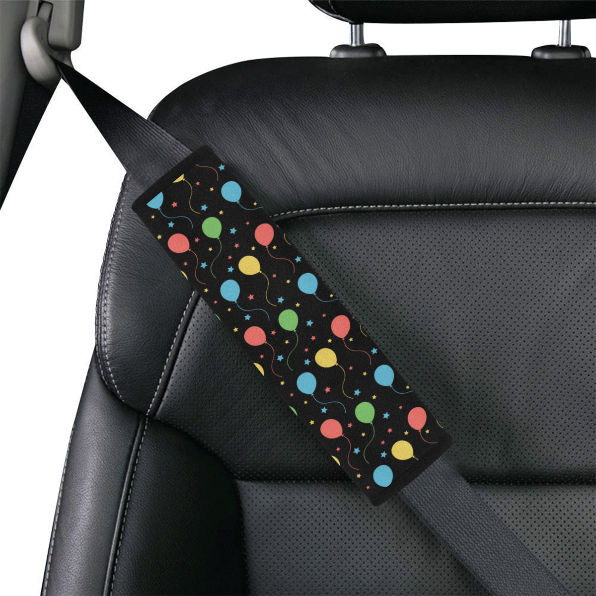 Ballon Colorful Pattern Print Design 04 Car Seat Belt Cover