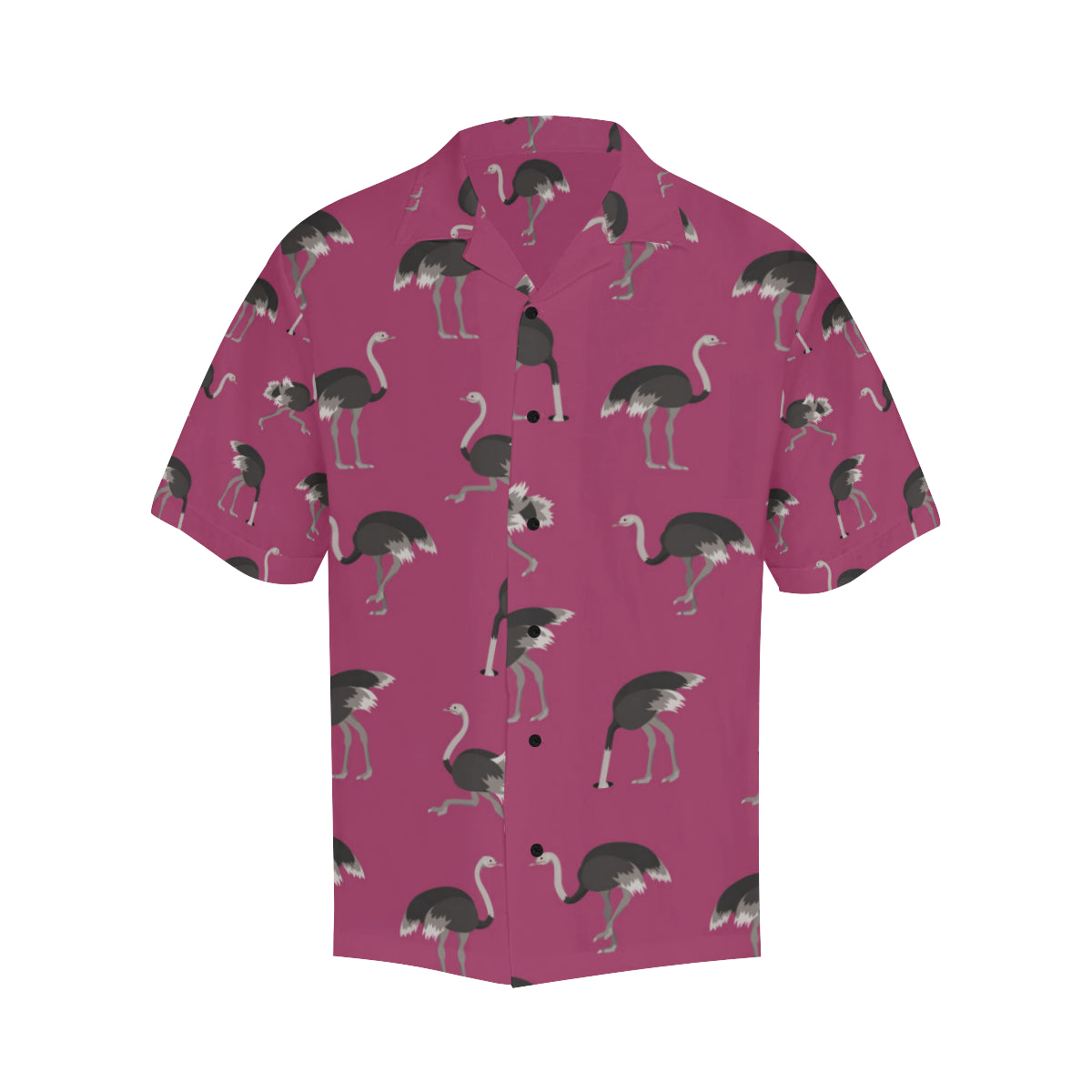 Emu Pattern Print Design 02 Men's Hawaiian Shirt