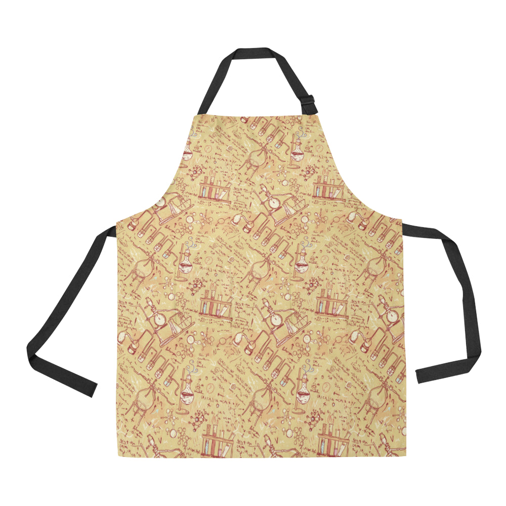 Chemical Pattern Print Design 01 Apron with Pocket