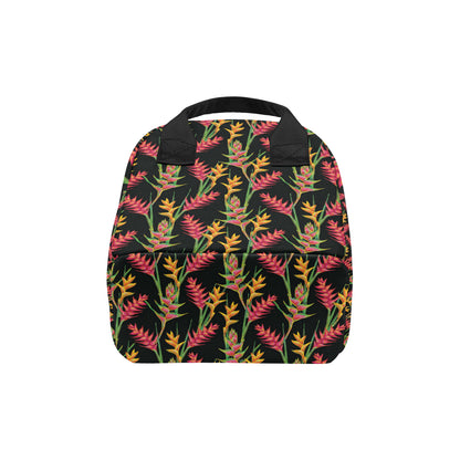 Heliconia Pattern Print Design HL01 Insulated Lunch Bag
