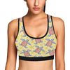 Sea Turtle Pattern Print Design T06 Sports Bra