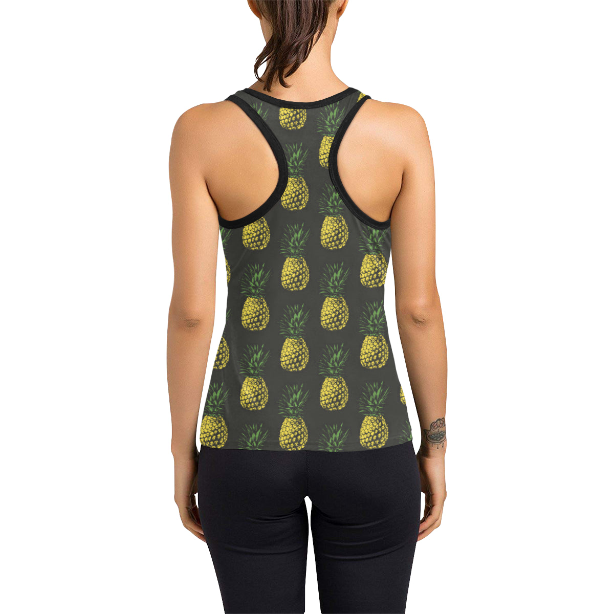 Gold Pineapple Women's Racerback Tank Top