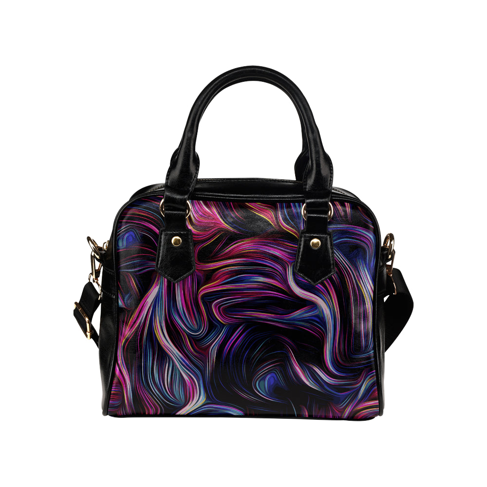 Liquid Pattern Print Design 01 Shoulder Handbag
