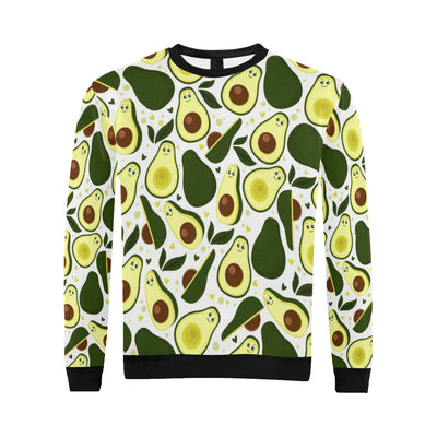 Avocado Pattern Print Design AC06 Men Long Sleeve Sweatshirt
