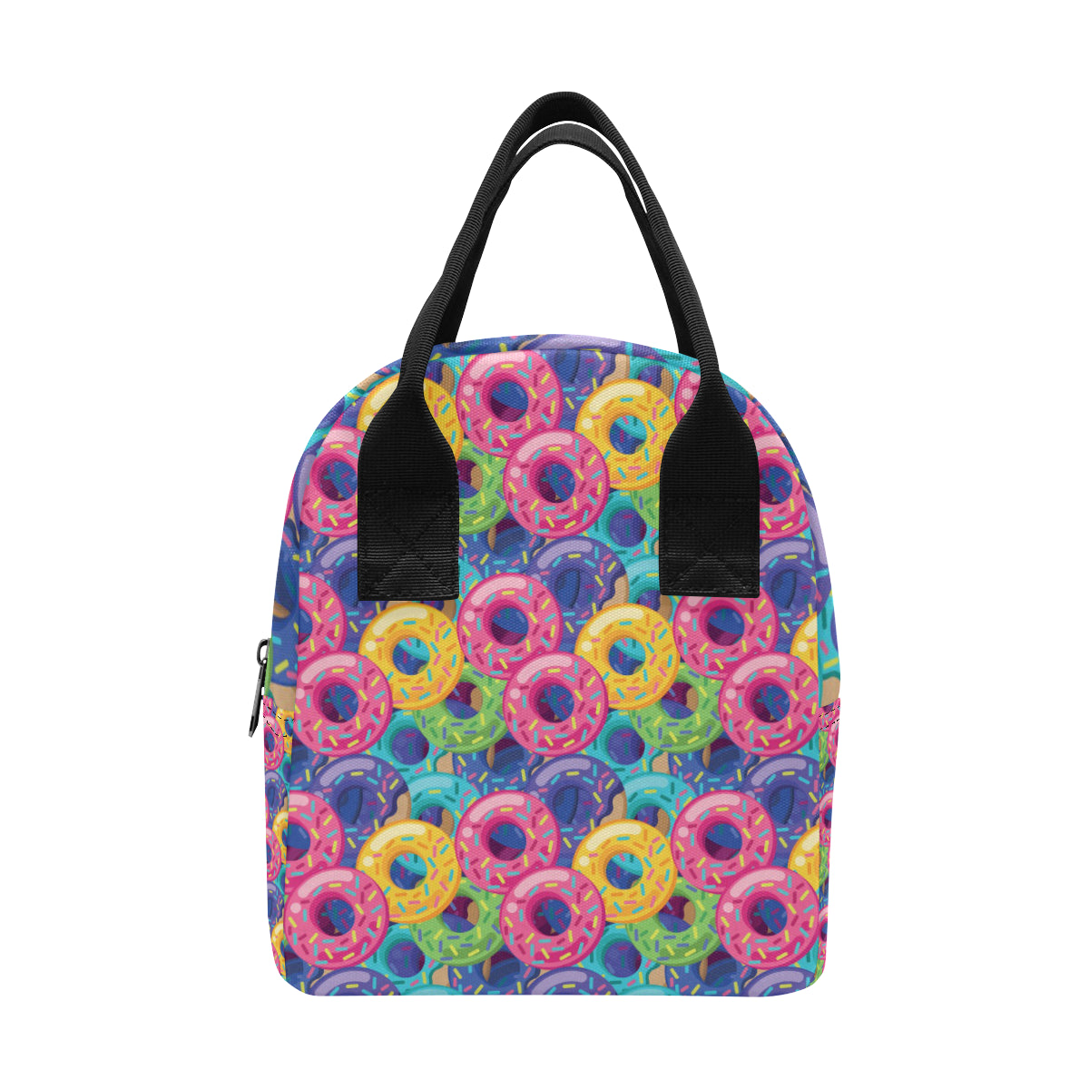 Donut Pattern Print Design DN010 Insulated Lunch Bag