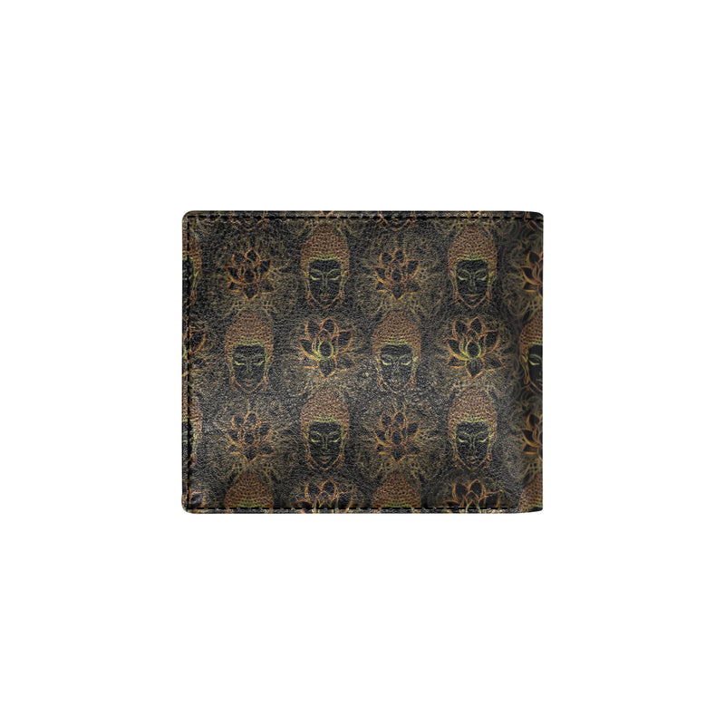 Buddha Pattern Print Design 03 Men's ID Card Wallet