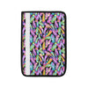 Neon Feather Pattern Print Design A02 Car Seat Belt Cover