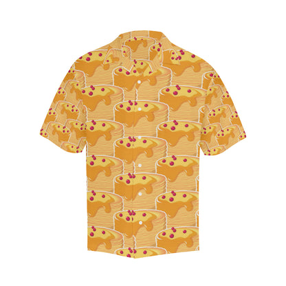 Pancake Pattern Print Design A04 Men's Hawaiian Shirt