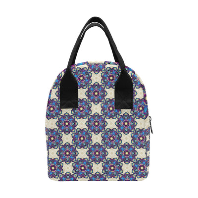 lotus Boho Pattern Print Design LO08 Insulated Lunch Bag