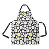 Daisy Pattern Print Design 01 Apron with Pocket