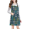 Anchor Pattern Print Design 03 Apron with Pocket