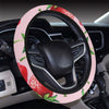 Strawberry Pattern Print Design SB03 Steering Wheel Cover with Elastic Edge