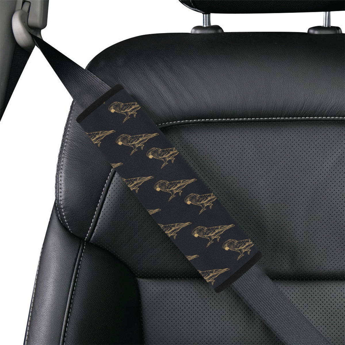 Parakeet Pattern Print Design A04 Car Seat Belt Cover