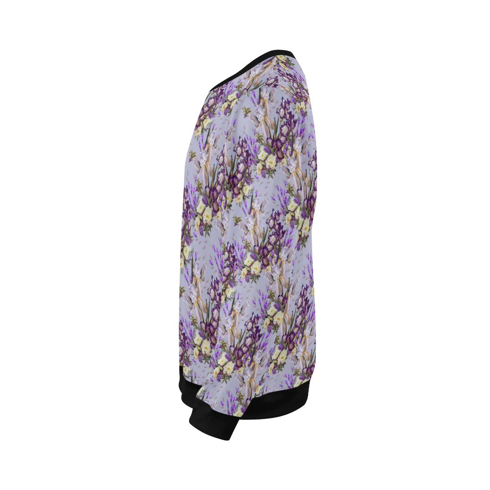 Iris Pattern Print Design IR07 Men Long Sleeve Sweatshirt