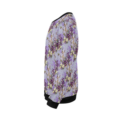Iris Pattern Print Design IR07 Men Long Sleeve Sweatshirt