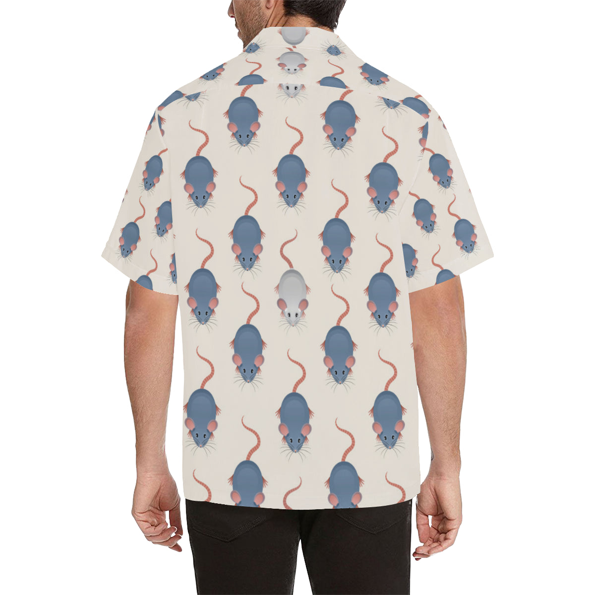 Rat Pattern Print Design 03 Men's Hawaiian Shirt