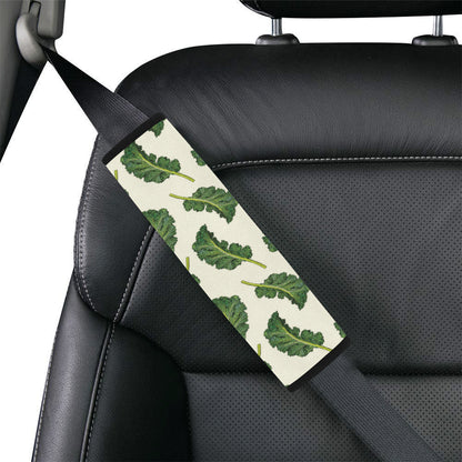Kale Pattern Print Design 03 Car Seat Belt Cover