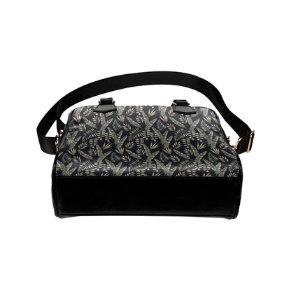 Banana Leaf Pattern Print Design 07 Shoulder Handbag