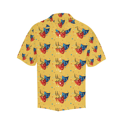 Acting Mask Pattern Print Design 02 Men's Hawaiian Shirt