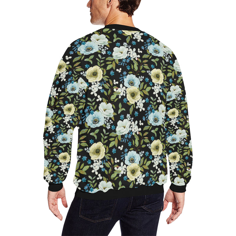 Anemone Pattern Print Design AM03 Men Long Sleeve Sweatshirt
