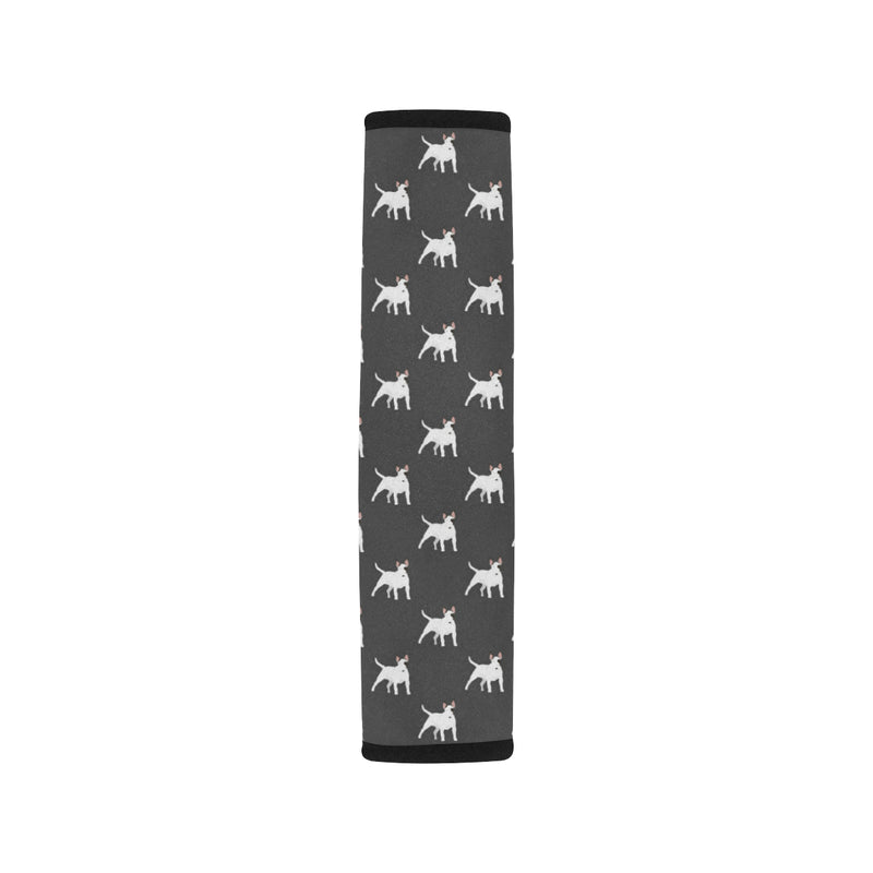 Bull Terriers Pattern Print Design 02 Car Seat Belt Cover