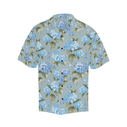 Hydrangea Pattern Print Design 01 Men's Hawaiian Shirt