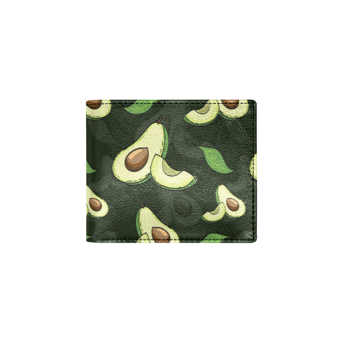 Avocado Pattern Print Design AC07 Men's ID Card Wallet